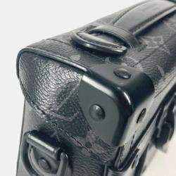 Pre Owned Louis Vuitton Trunk Black Monogram Eclipse Canvas Crossbody Bag