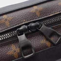 Pre Owned Louis Vuitton Soft Trunk Brown Solar Ray Monogram Canvas Leather Shoulder Bag