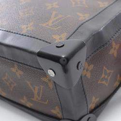 Pre Owned Louis Vuitton Soft Trunk Brown Solar Ray Monogram Canvas Leather Shoulder Bag