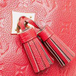 Pre Owned Louis Vuitton Red Monogram Empreinte Saintonge