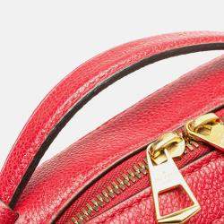 Pre Owned Louis Vuitton Red Monogram Empreinte Saintonge