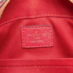 Pre Owned Louis Vuitton Red Monogram Empreinte Saintonge