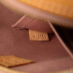 Pre Owned Louis Vuitton Brown Monogram Vernis Alma BB