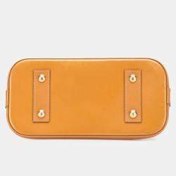 Pre Owned Louis Vuitton Brown Monogram Vernis Alma BB