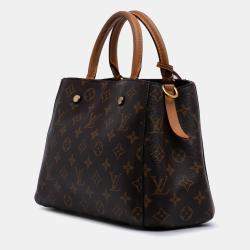 Pre Owned Louis Vuitton Brown Monogram Montaigne BB