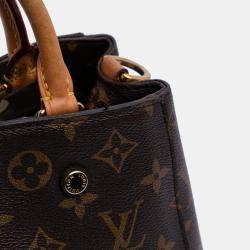 Pre Owned Louis Vuitton Brown Monogram Montaigne BB