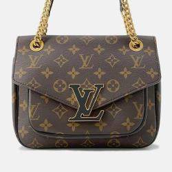 Pre Owned Louis Vuitton Passy Red Monogram