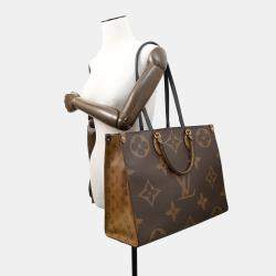 Pre Owned Louis Vuitton OnTheGo GM Monogram Giant Reverse Canvas Tote Bag
