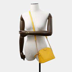 Pre Owned Louis Vuitton Alma Mini Citron Epi Leather Chain Bag