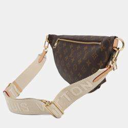 Pre Owned Louis Vuitton High Rise Ivory Monogram Canvas Bum Bag