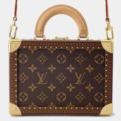 Pre Owned Louis Vuitton Petite Vallees Beige Monogram Canvas Handbag