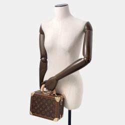 Pre Owned Louis Vuitton Petite Vallees Beige Monogram Canvas Handbag