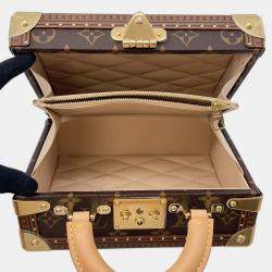 Pre Owned Louis Vuitton Petite Vallees Beige Monogram Canvas Handbag