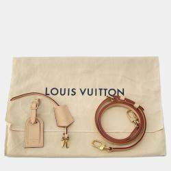 Pre Owned Louis Vuitton Petite Vallees Beige Monogram Canvas Handbag