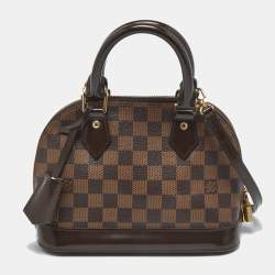 Pre Owned Louis Vuitton Damier Ebene Canvas Alma BB Bag