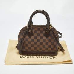 Pre Owned Louis Vuitton Damier Ebene Canvas Alma BB Bag