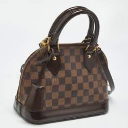 Pre Owned Louis Vuitton Damier Ebene Canvas Alma BB Bag