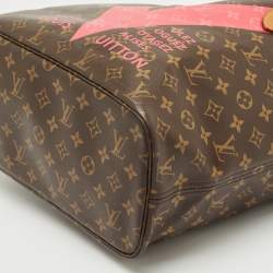 Pre Owned Louis Vuitton Monogram Canvas Cities V Neverfull MM Bag