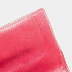 Pre Owned Louis Vuitton Brown/Red Monogram Flore Wallet On Chain