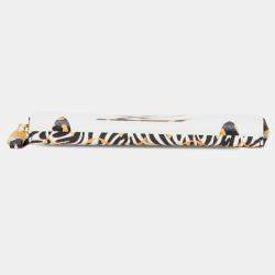 Pre Owned Louis Vuitton White Monogram Giant Jungle Zippy Wallet