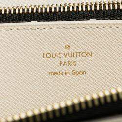 Pre Owned Louis Vuitton White Monogram Giant Jungle Zippy Wallet