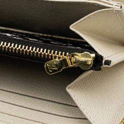 Pre Owned Louis Vuitton White Monogram Giant Jungle Zippy Wallet
