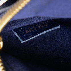 Pre Owned Louis Vuitton Blue Monogram Empreinte Twice