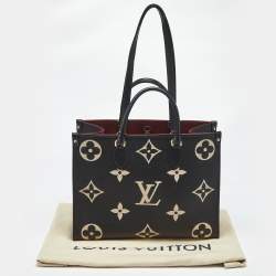 Pre Owned Louis Vuitton Bicolour Monogram Empreinte Leather OnTheGo MM Bag