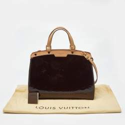 Pre Owned Louis Vuitton Amarante Monogram Vernis Brea GM Bag