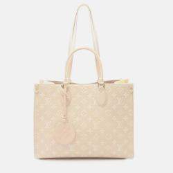 Pre Owned Louis Vuitton Brown Monogram Empreinte Spring In The City Onthego MM