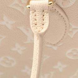 Pre Owned Louis Vuitton Brown Monogram Empreinte Spring In The City Onthego MM