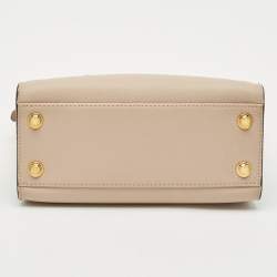 Pre Owned Louis Vuitton Greige Monogram Leather and Canvas On My Side PM Bag