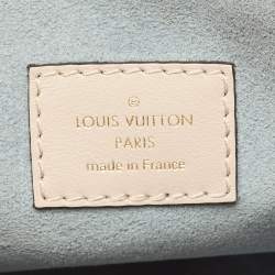 Pre Owned Louis Vuitton Greige Monogram Leather and Canvas On My Side PM Bag