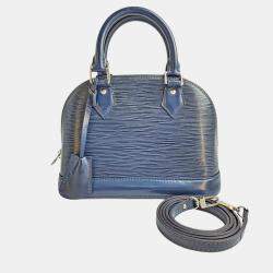 Pre Owned Louis Vuitton Alma BB Navy Epi Leather Shoulder Bag