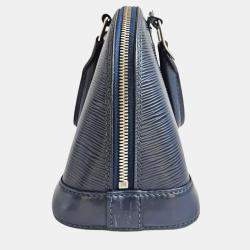 Pre Owned Louis Vuitton Alma BB Navy Epi Leather Shoulder Bag