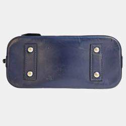 Pre Owned Louis Vuitton Alma BB Navy Epi Leather Shoulder Bag