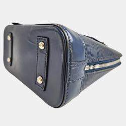 Pre Owned Louis Vuitton Alma BB Navy Epi Leather Shoulder Bag
