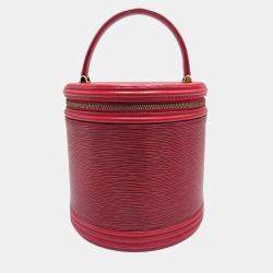 Pre Owned Louis Vuitton Cannes Red Epi Leather Vanity Case