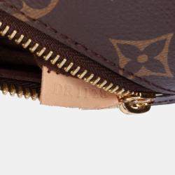 Pre Owned Louis Vuitton Brown Monogram Pochette Metis Bag