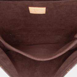 Pre Owned Louis Vuitton Brown Monogram Pochette Metis Bag