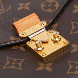 Pre Owned Louis Vuitton Brown Monogram Pochette Metis Bag