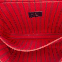 Pre Owned Louis Vuitton Blue Monogram Empreinte Pochette Metis