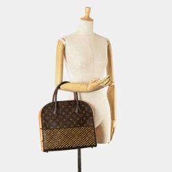 Pre Owned Louis Vuitton Brown Christian Louboutin Monogram Iconoclast Tote