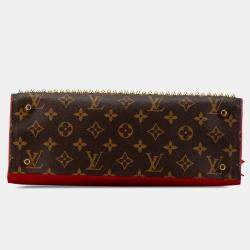 Pre Owned Louis Vuitton Brown Christian Louboutin Monogram Iconoclast Tote