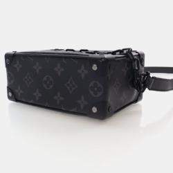 Pre Owned Louis Vuitton Soft Trunk Monogram Eclipse Canvas Shoulder Bag