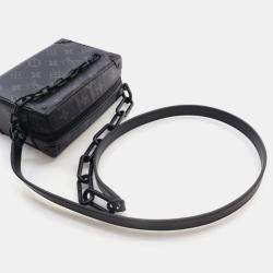 Pre Owned Louis Vuitton Soft Trunk Monogram Eclipse Canvas Shoulder Bag