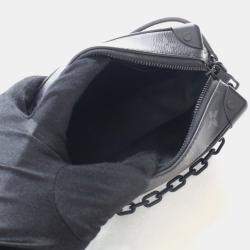 Pre Owned Louis Vuitton Soft Trunk Monogram Eclipse Canvas Shoulder Bag