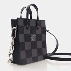 Pre Owned Louis Vuitton Sac Plat XS Damier Checkerboard Canvas Crossbody Bag