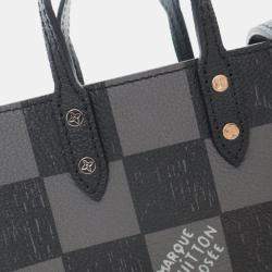 Pre Owned Louis Vuitton Sac Plat XS Damier Checkerboard Canvas Crossbody Bag