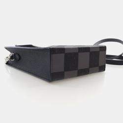 Pre Owned Louis Vuitton Sac Plat XS Damier Checkerboard Canvas Crossbody Bag